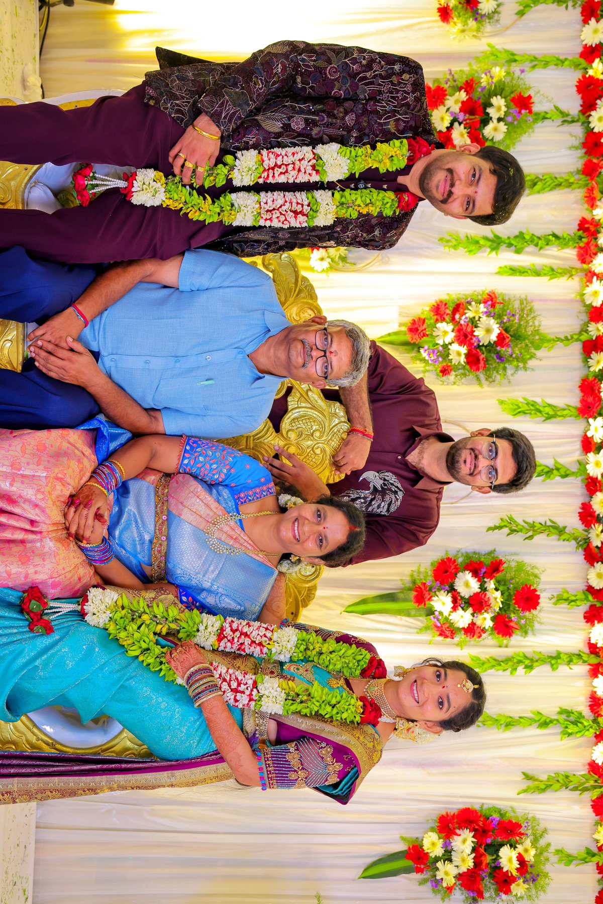 Family with the couple